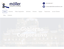 Tablet Screenshot of mollerconsultores.com